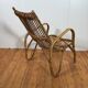 vintage italian rattan lounge chair