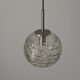Hanging lamp in hand-blown white glass by Doria Leuchten, 1960s Germany