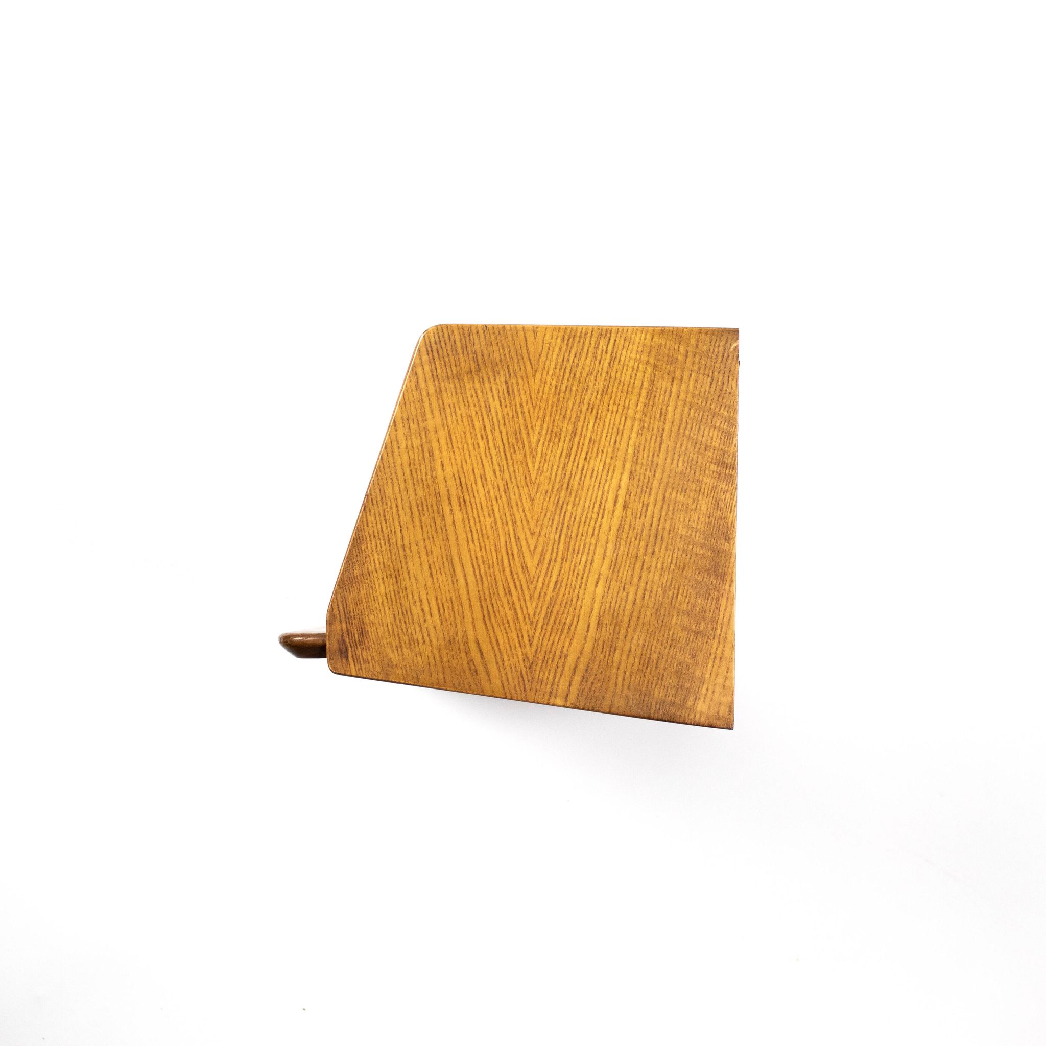 Set of 5 oak wall shelves Marcel Gascoin 50s reconstruction