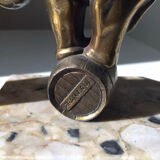 Paire de serres livres art déco éléphants Franjou