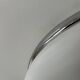 Vintage XL wall light, opaline and chrome, France 1960