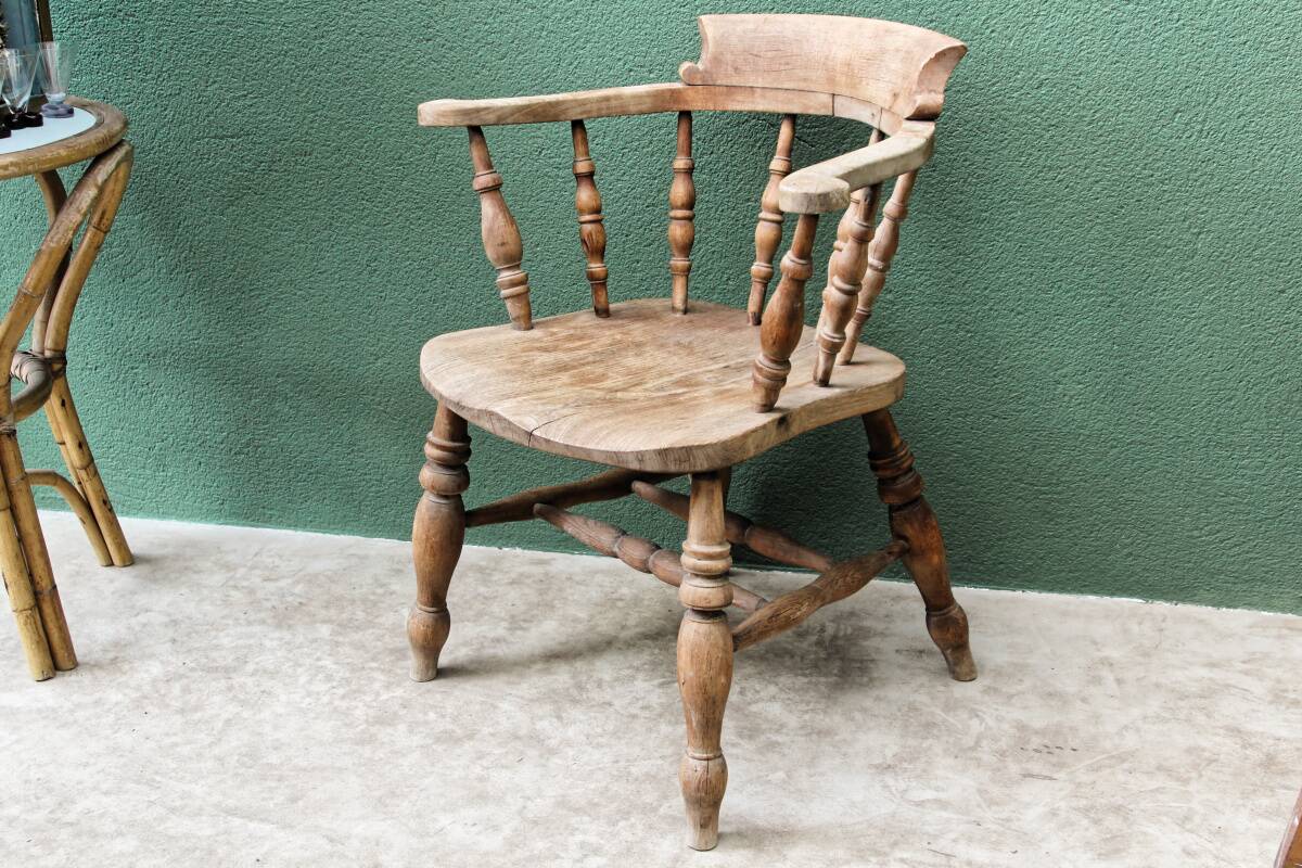 Victorian armchair, called "captain's"