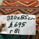 Old turkish narrow kilim runner 320x85 cm