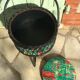 Vintage round sewing basket