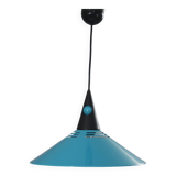 Post-modern suspension lamp Memphis metal & plastic design Brilliant 1980s