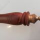 Sword-shaped letter opener paper cutter with turned wooden handle