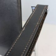 Le Corbusier Vintage Black Leather Armchair Model- LC1 for Cassina, 1970s