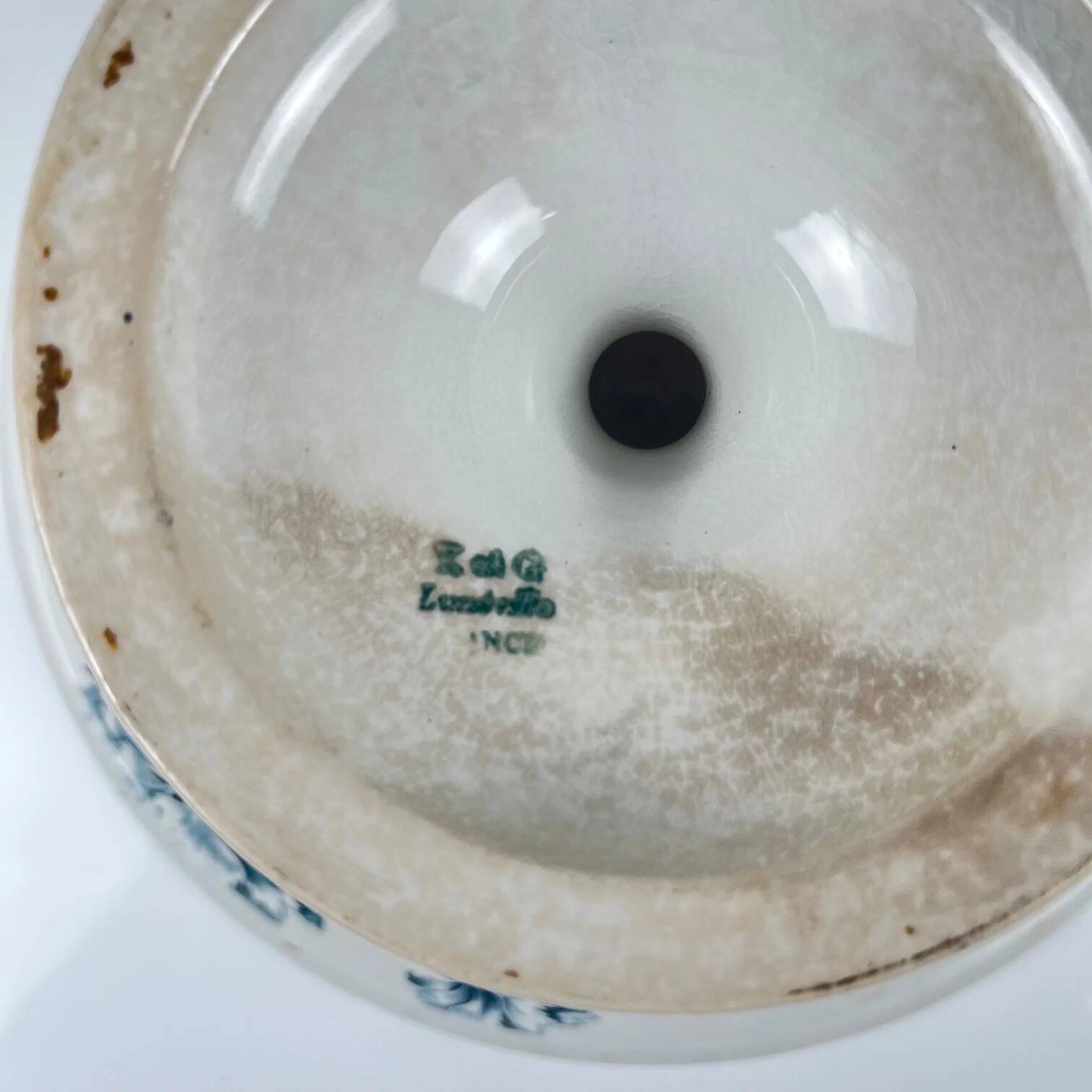 Compote dish model "Carnation", KG Lunéville, ironstone, 19th century