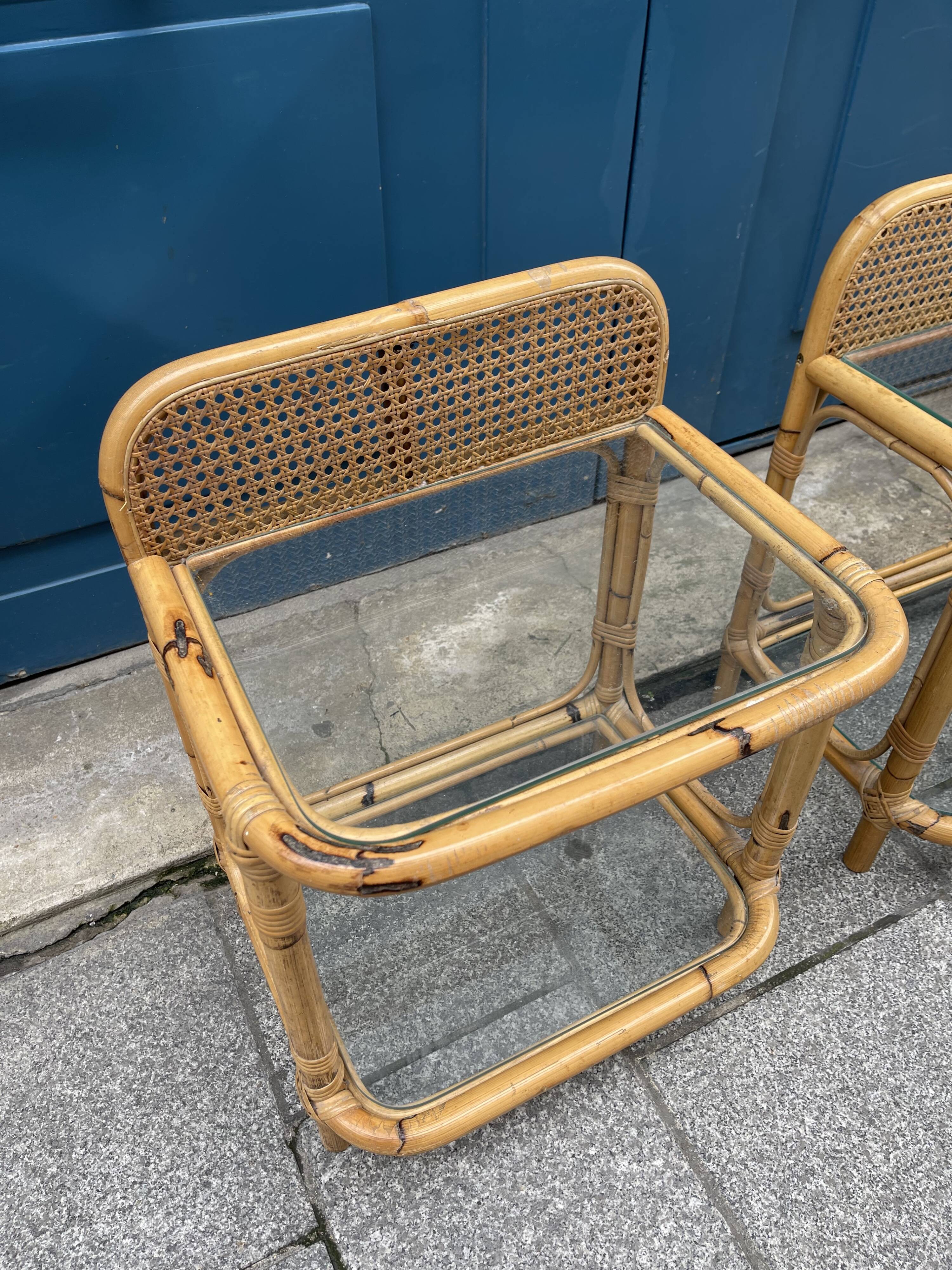Paire de chevets vintage