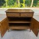 Louis XV sideboard in solid wood with 2 doors, 20th century