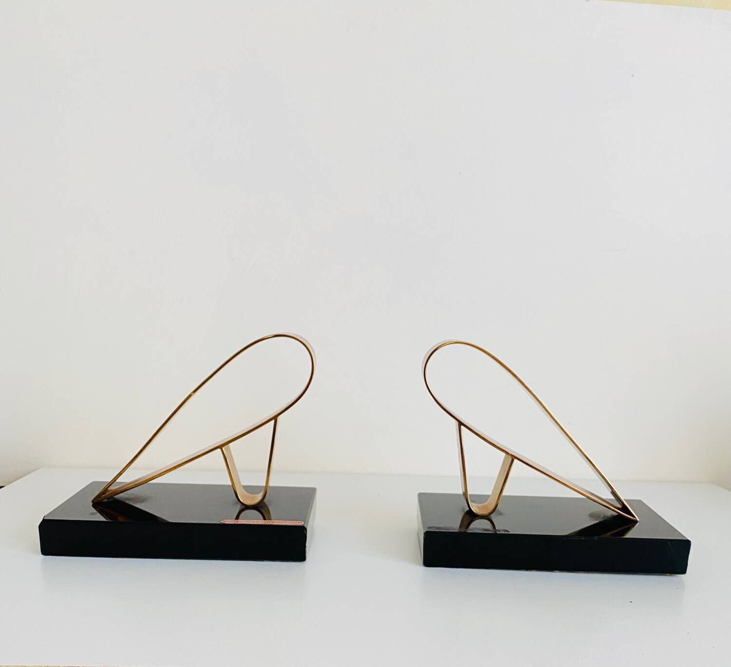 Art Deco bookends - Gold Starry, 20th century