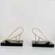 Art Deco bookends - Gold Starry, 20th century