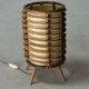 Bamboo cylindrical table lamp by Louis Sognot, France 1950s