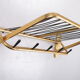 Wall coat rack Hollywood Regency style 1960s