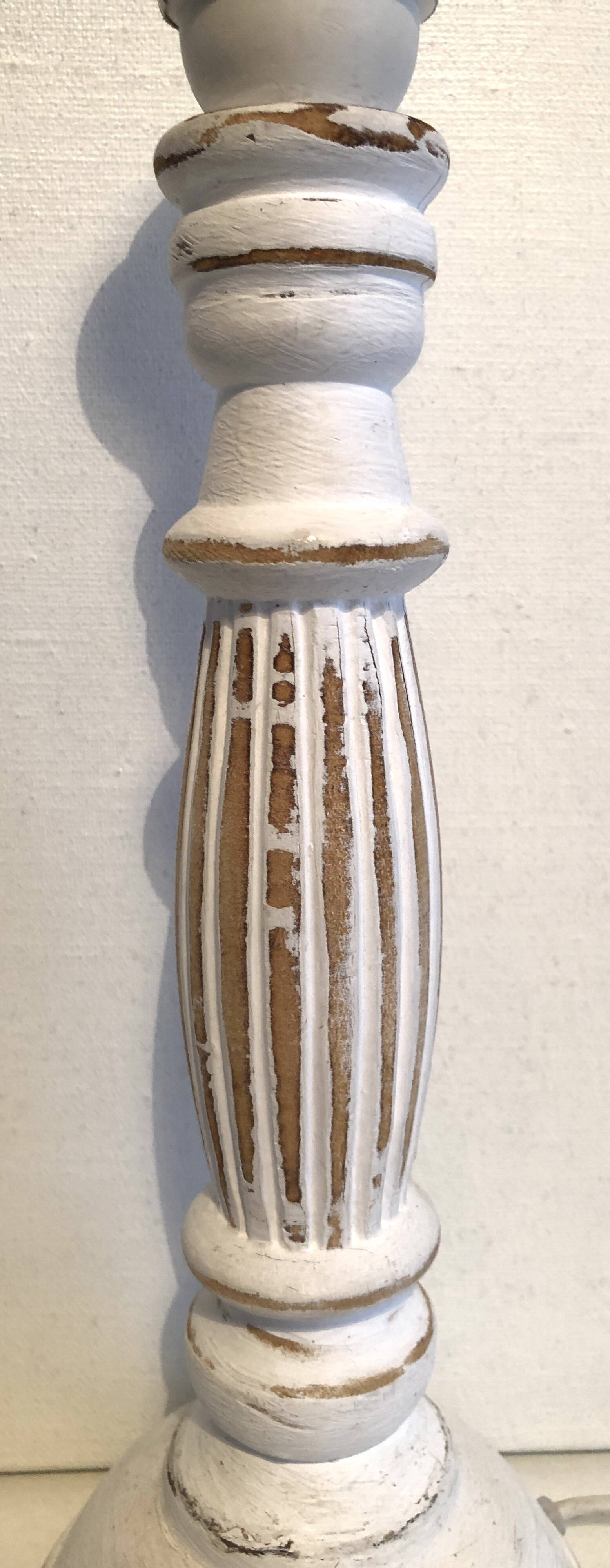 Wooden lamp base