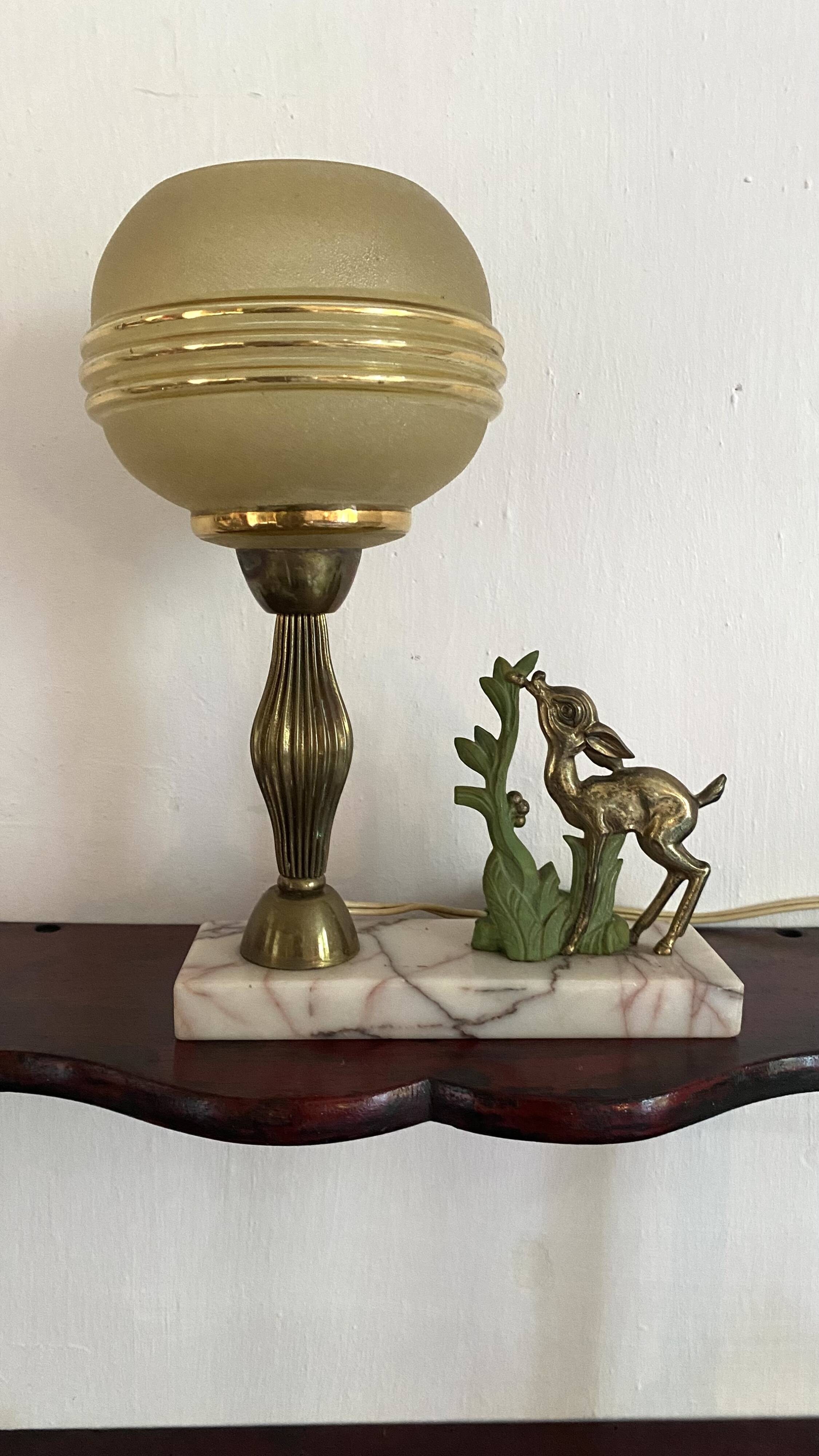Art Deco Fawn Night Light