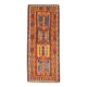 Tapis kilim anatolien doux rouge et orange 5x12, tapis kilim en laine, 139x377 cm