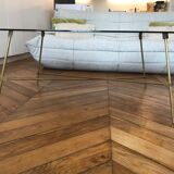 Table basse en verre designer Marie-Henri