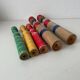 Old wooden bowling pins