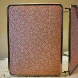 Vintage circa 1960 triptych mirror 18x24cm