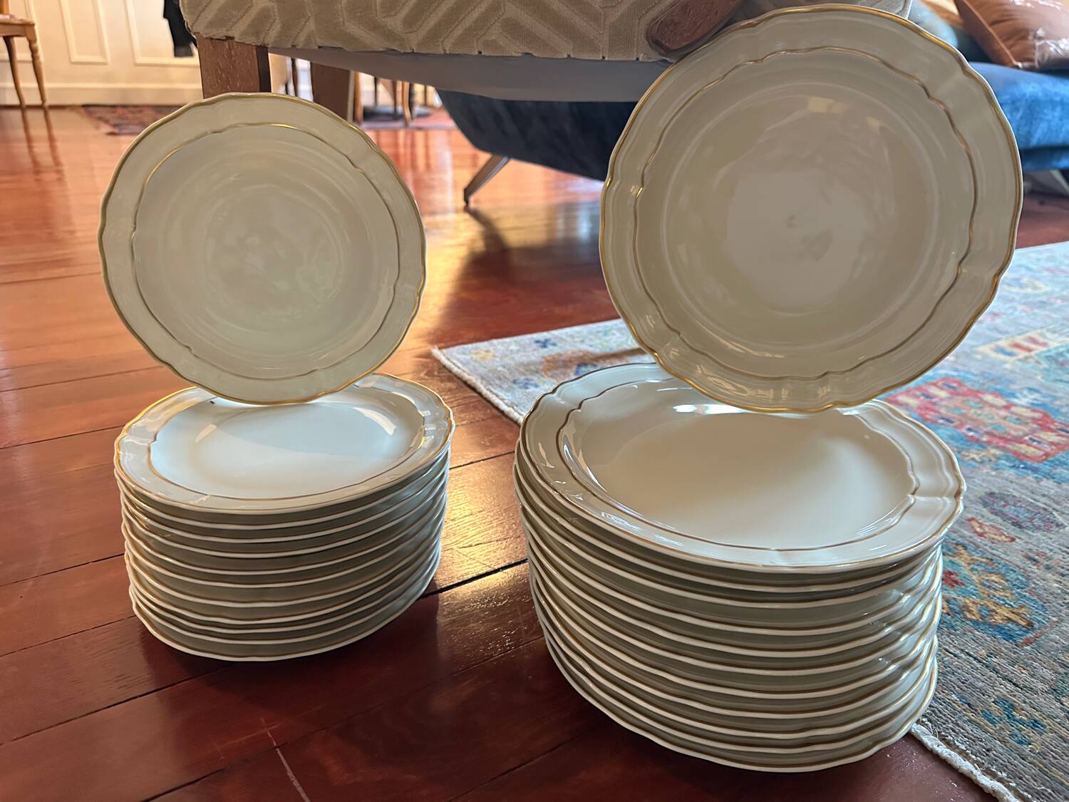 Lots d’assiettes en porcelaine Limoges Bernardaud