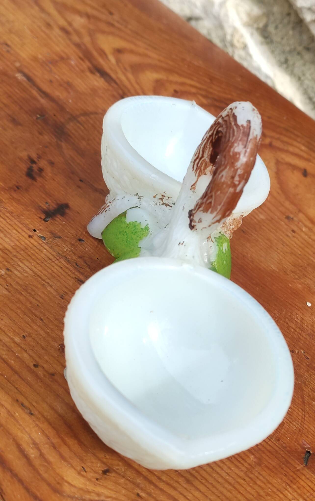 Old opaline salt shaker