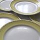 Set of 6 flat plates Luneville, Libourne model, vintage French