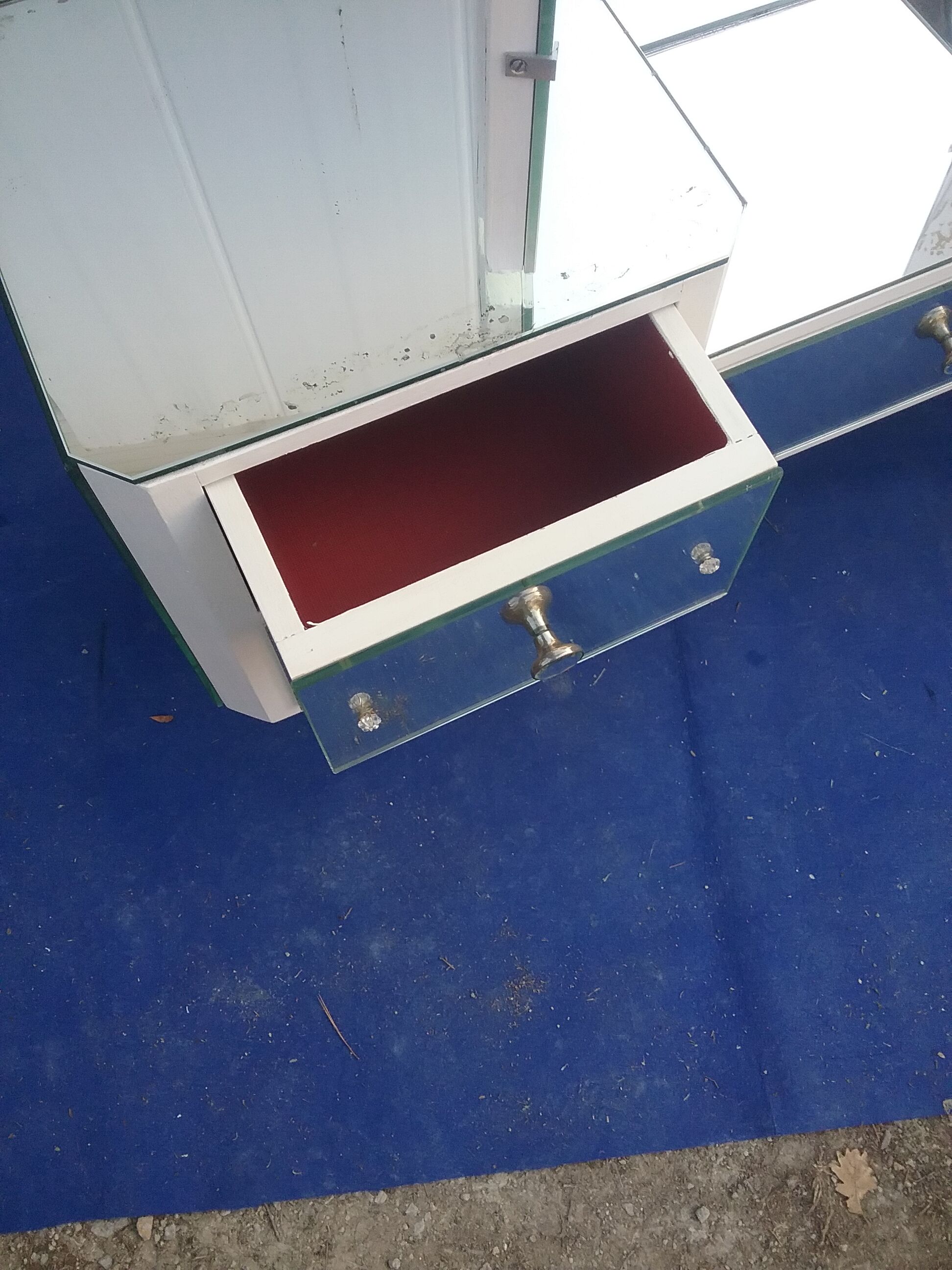 Vintage dressing table chest of drawers