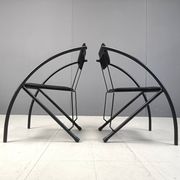Set of 6 Post modern dining chairs, 1980s