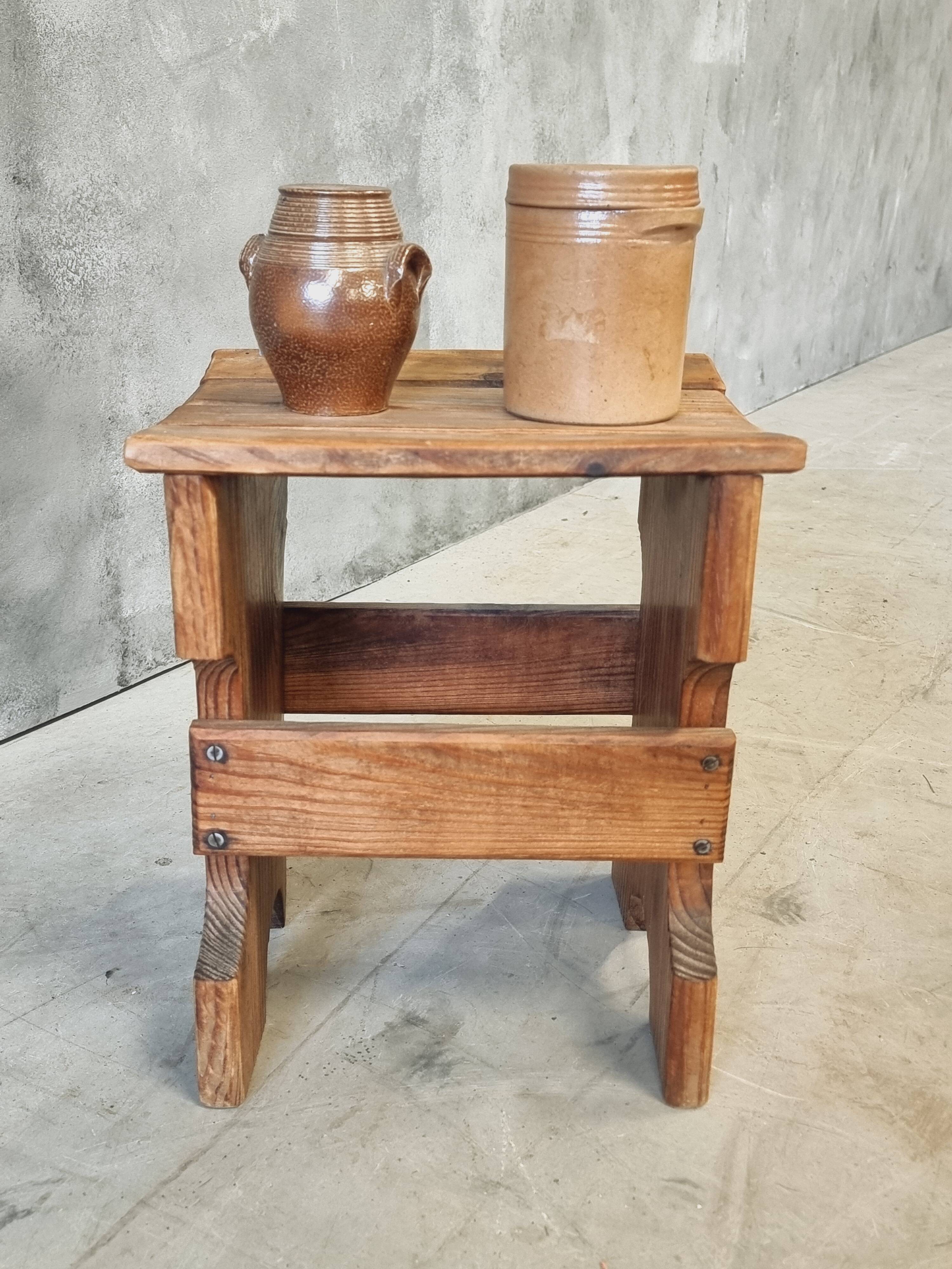 Vintage stool footstool plant table side table