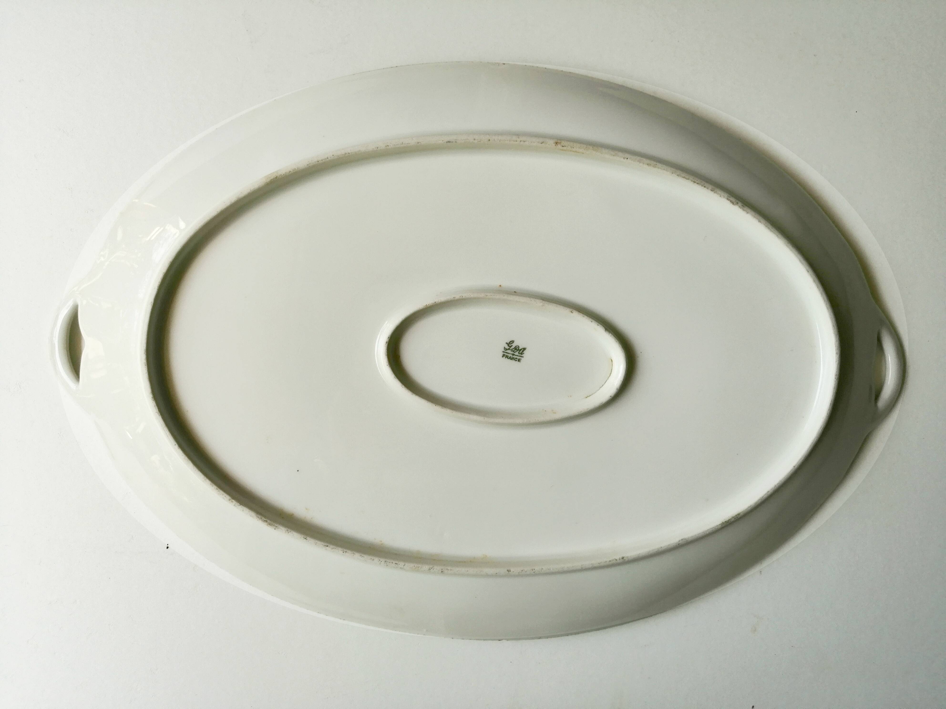 Oval dish by Gérard Dufraisseix & Abbot, 1930