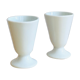 Pair of Limoges porcelain mazagrans
