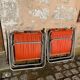 Pair of vintage deckchairs