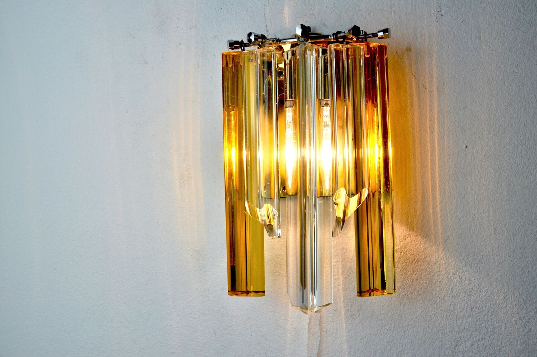 Wall lamp Venini Bicolore, Italy, 1970