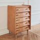 Renovated vintage chest of drawers, Scandinavian style, 1950s-60s.