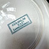 Antique Sarreguemines U&C soup tureen, geranium