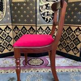 Suite of 6 english mahogany chairs 19th restored