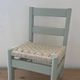 Set of two children's chairs in wood, jute and sisal