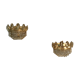 Paire d’appliques laiton et cristal