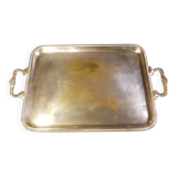 Old silver metal tray