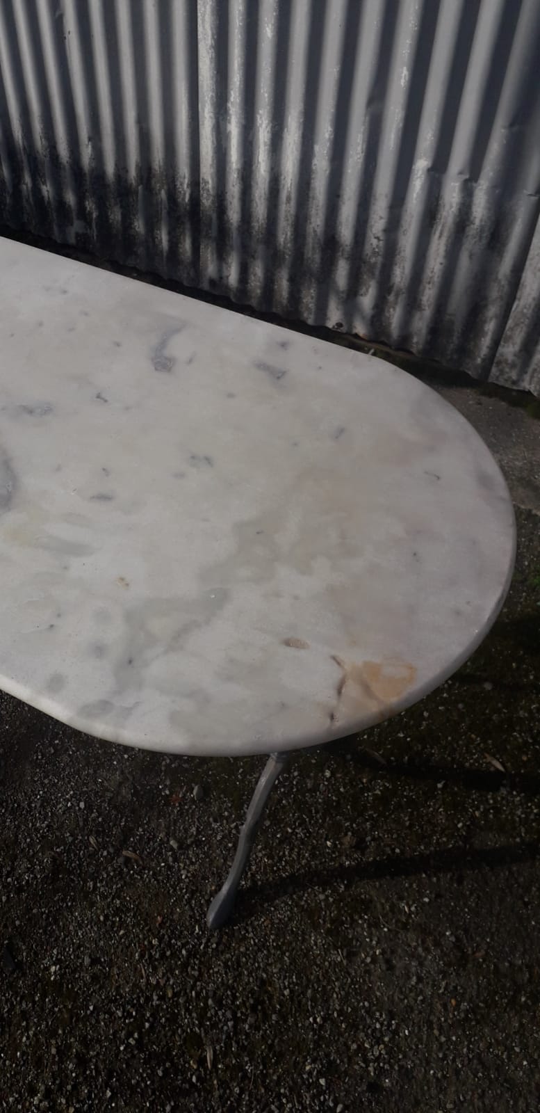 Marble bistro table