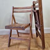 Pair of folding children's chairs, 60s-70s