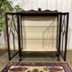 1930s English display cabinet in mahogany