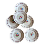 Set of 6 vintage dinner plates, Macon de Nidervillier model