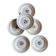Set of 6 vintage dinner plates, Macon de Nidervillier model