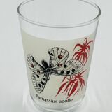 6 vintage butterfly glasses