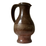 vintage red stoneware carafe vase from around 1970