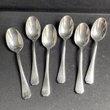6 Christofle America teaspoons numbered George V