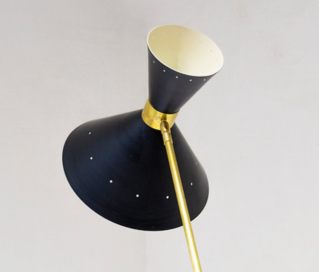 Italian floor lamp black