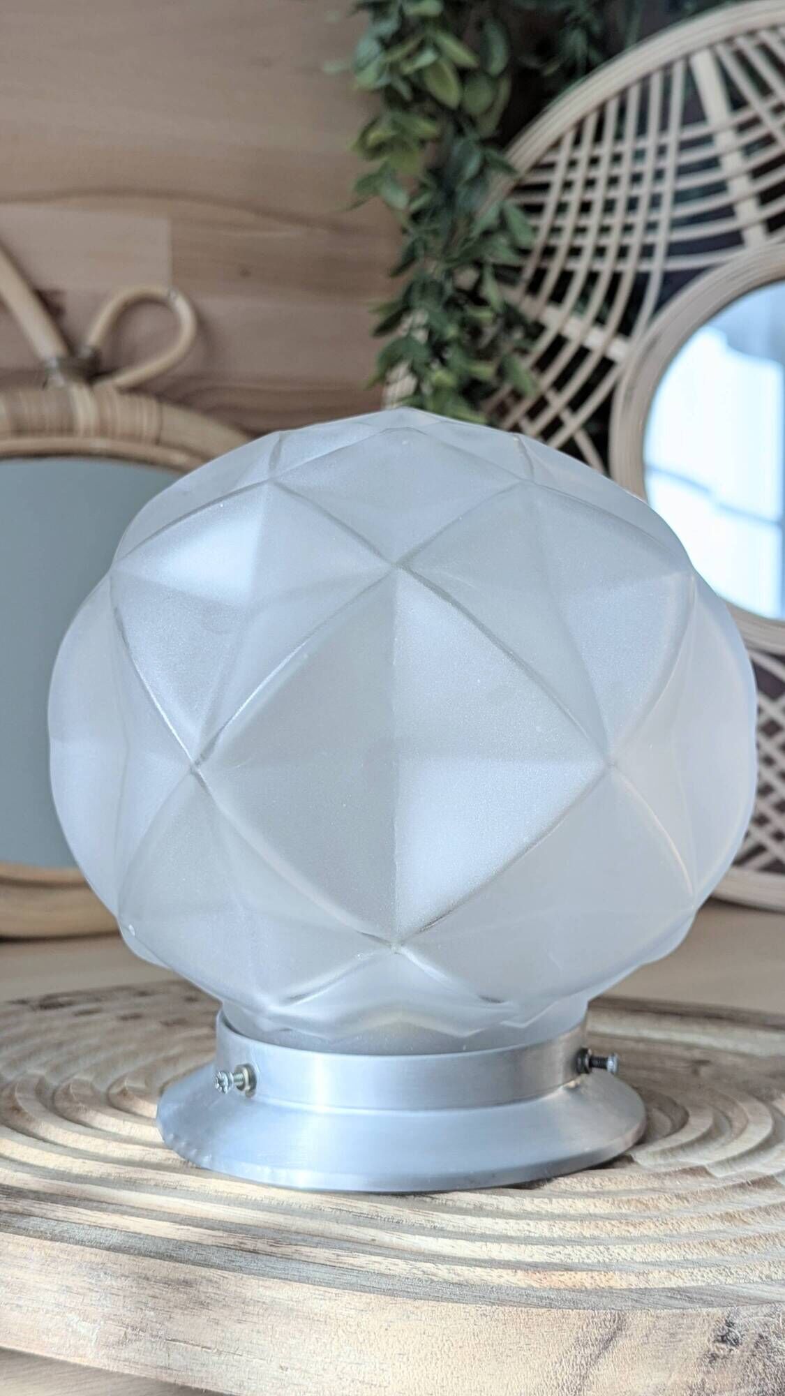 Plafonnier Art Déco géométrique